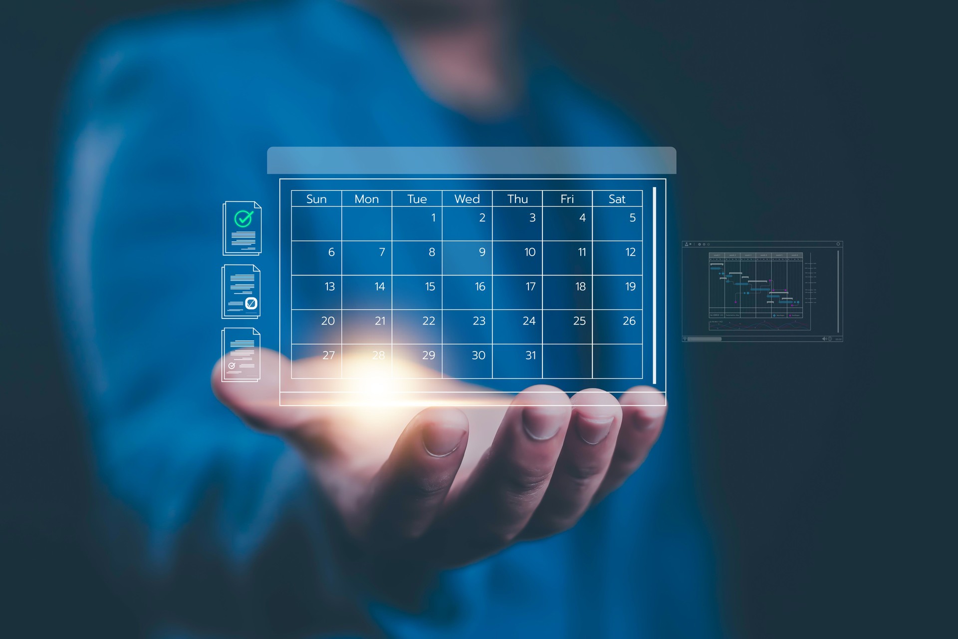 businesswoman, calendar,